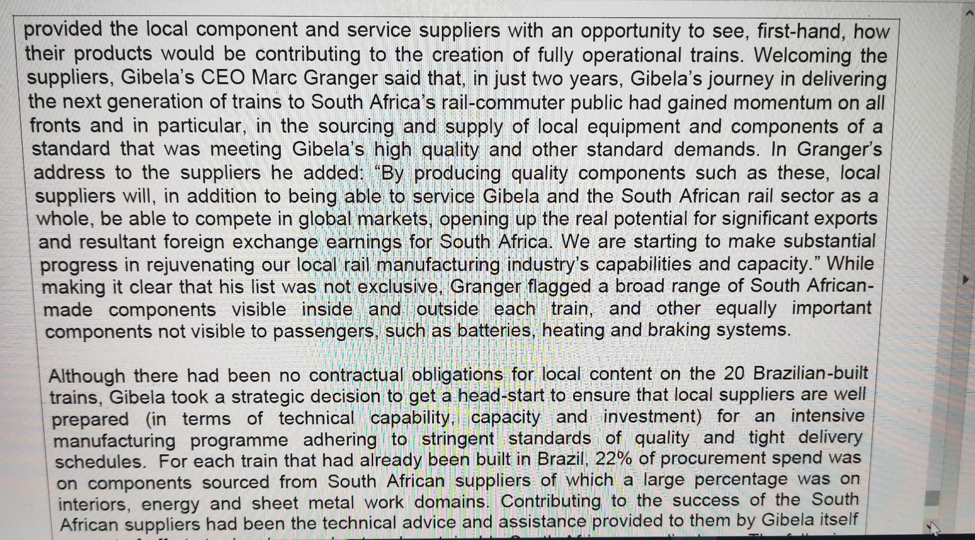 No stopping this train! Background: Replacing