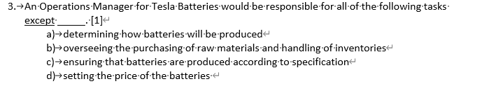 3. An Operations Manager for Tesla Batteries
