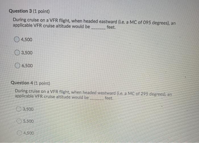 For VFR flight planning, a course is the