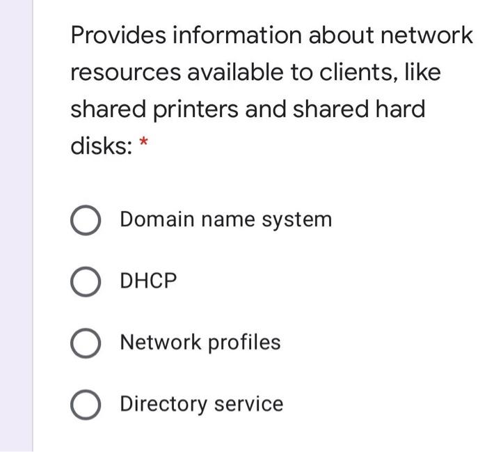 Provides information about network resources
