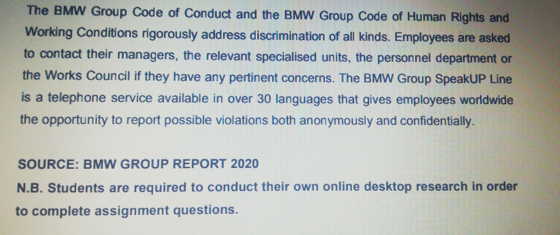 QUESTION FOUR [15] "The Diversity Week and the