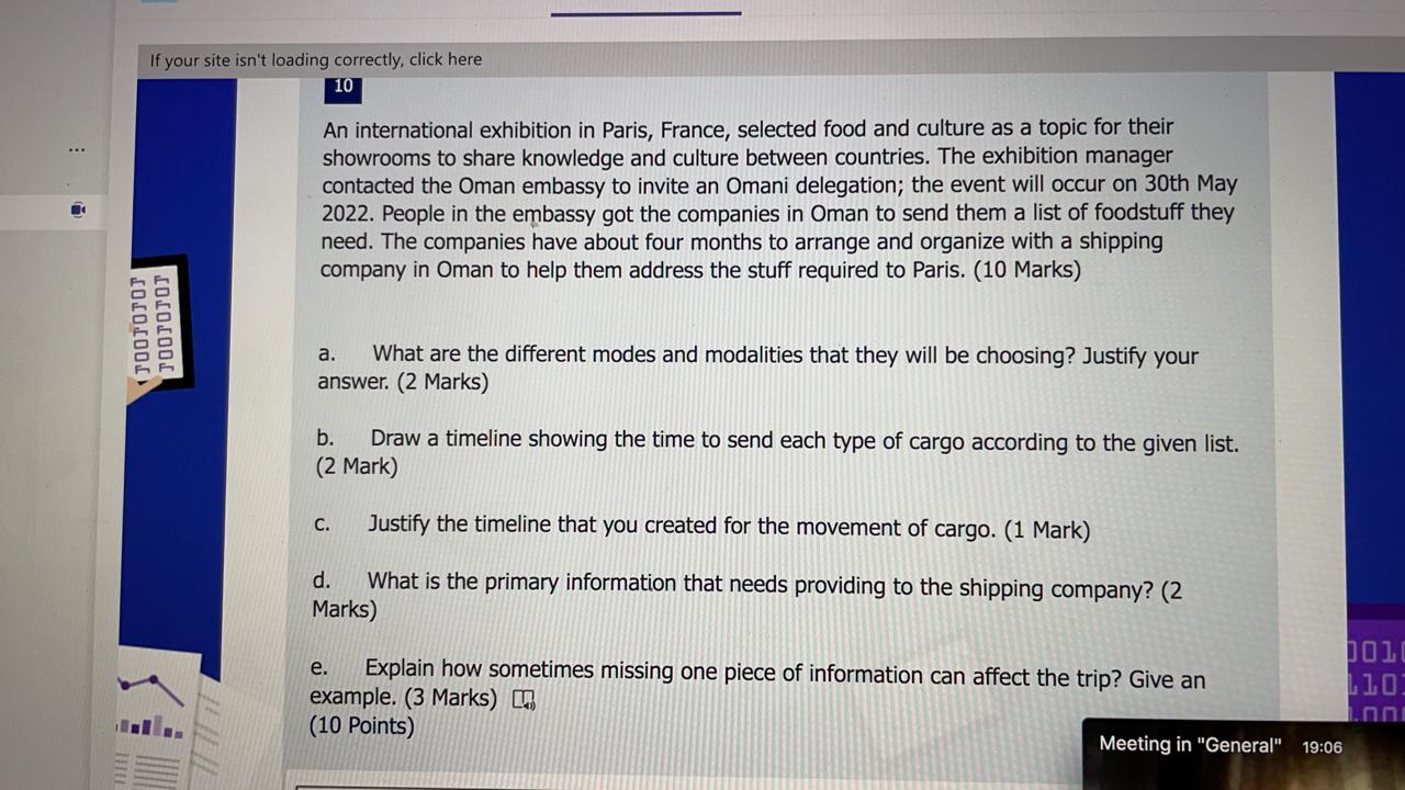 Title :Intermodal management If your site isn't