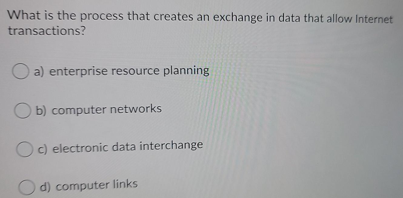 What is the process that creates an exchange in
