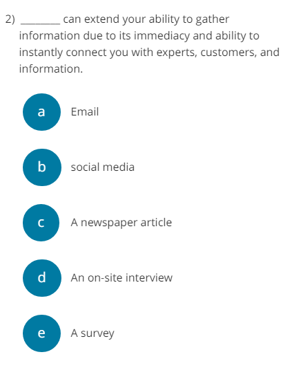 2) can extend your ability to gather information