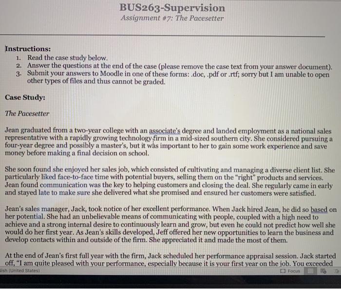 In the fourth picture are the case questions,