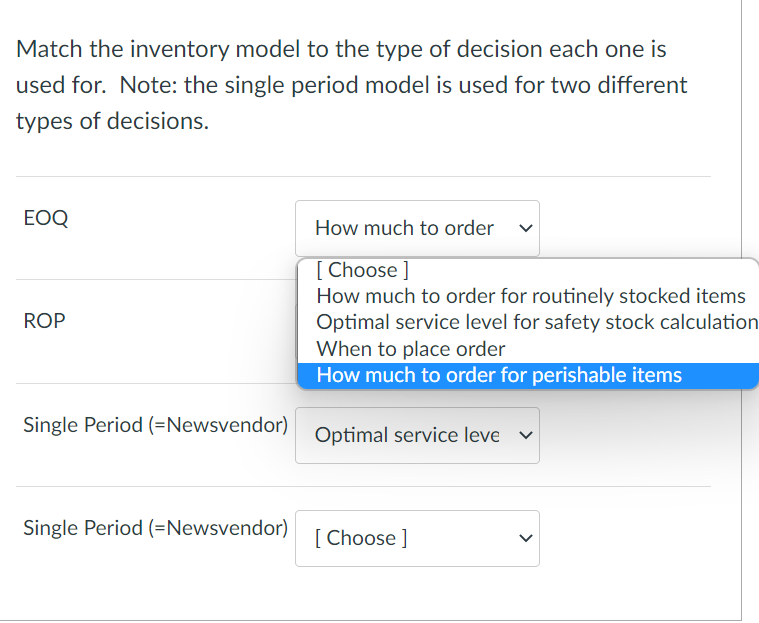 Match the following with the correct answer.