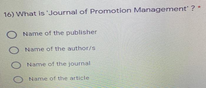 Journal of Promotion Management, 19:139-166, 2013