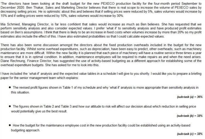 "The directors have been looking at the draft