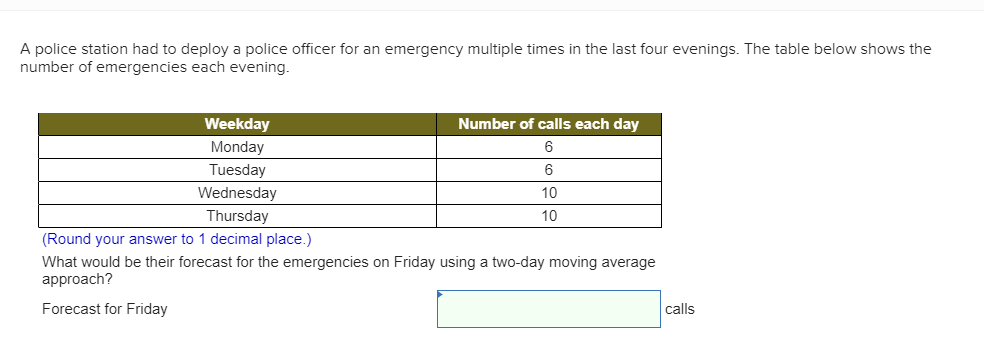 A police station had to deploy a police officer