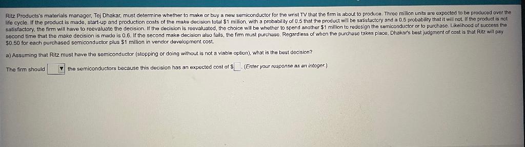 Please help and show our work. A) The firms