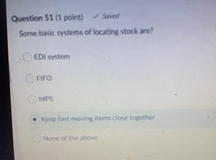 Question 49 (1 point) Sved Basis for Pricing is