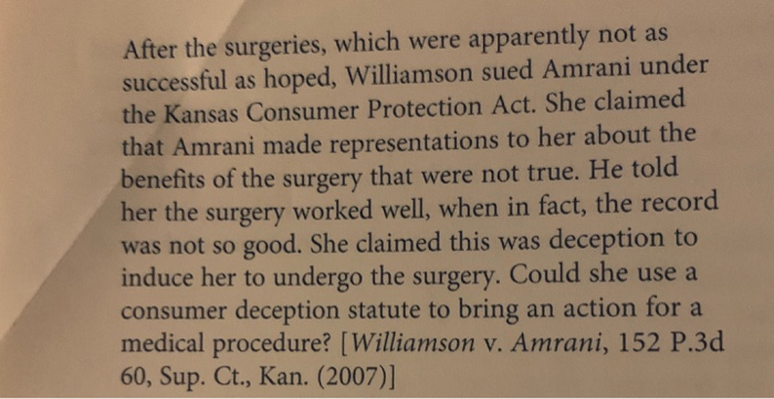 What is the IRAC solution to this case? 5. Dr.