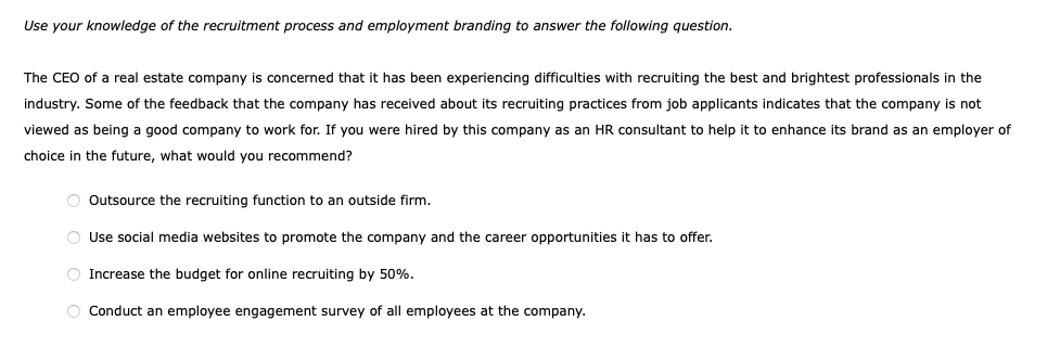 HR class, Options A: Options B: Options C: Use