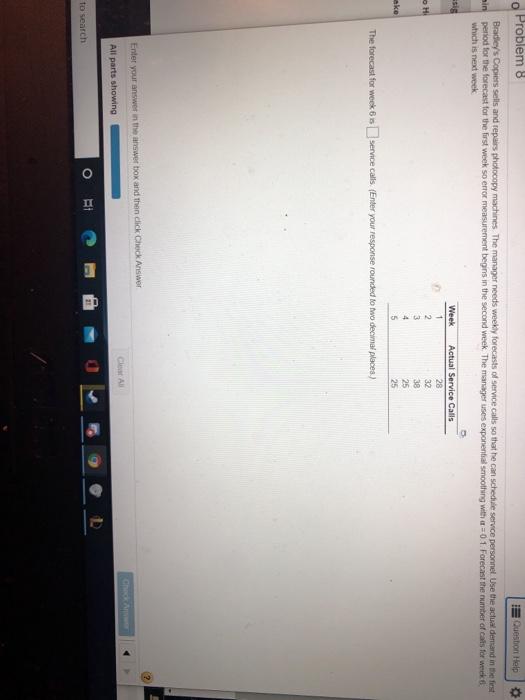 O Problem 8 Question Help Bradley's Copies sells