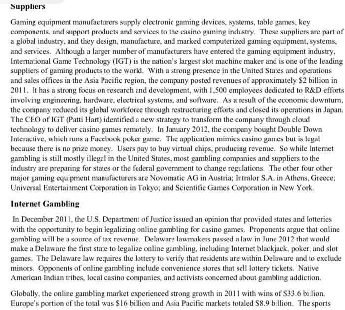 answer these questions by reading this case study