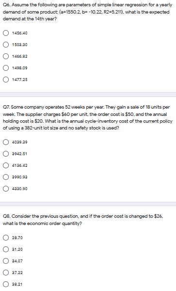 06. Assume the following are parameters of simple