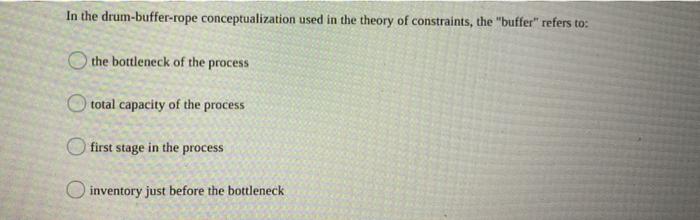 In the drum-buffer-rope conceptualization used in