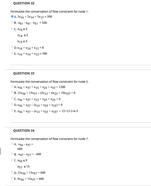 Some help with these please! QUESTION 31 Answer