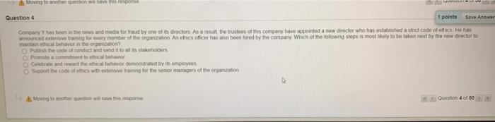 Question 4 1 points Save Answer Company has been