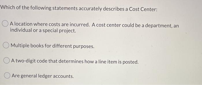 Which of the following statements is FALSE with