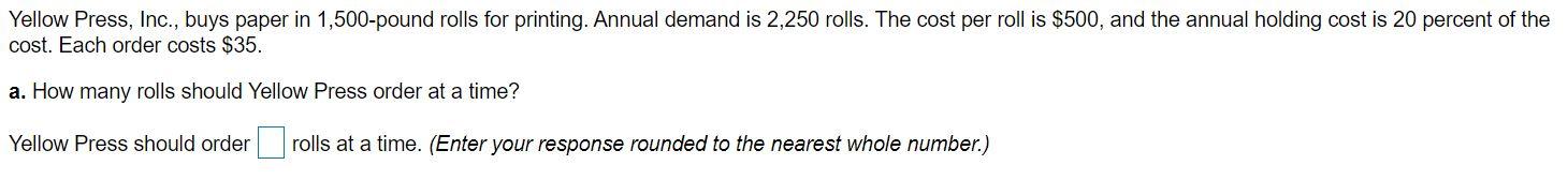 Yellow Press, Inc., buys paper in 1,500-pound