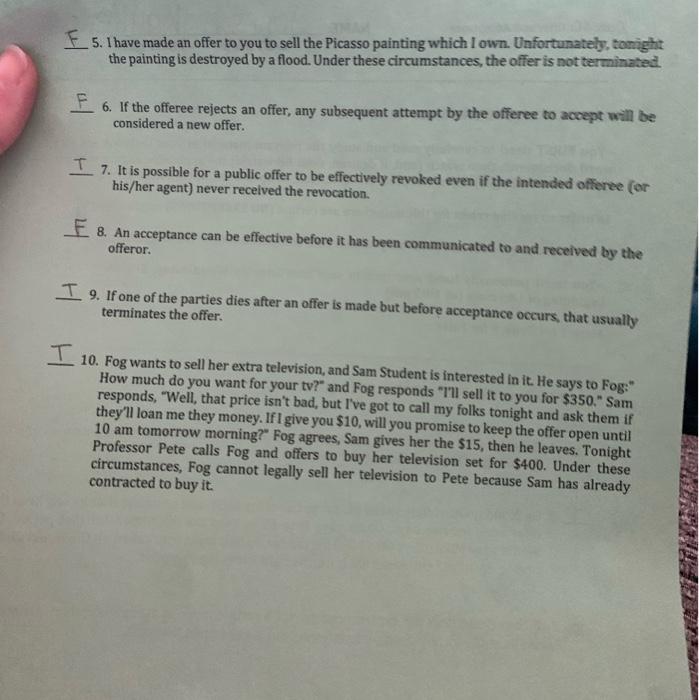 I 1. In order for a revocation to be effective,