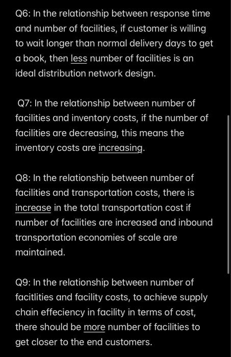 True or false, if is it false explain Q1: