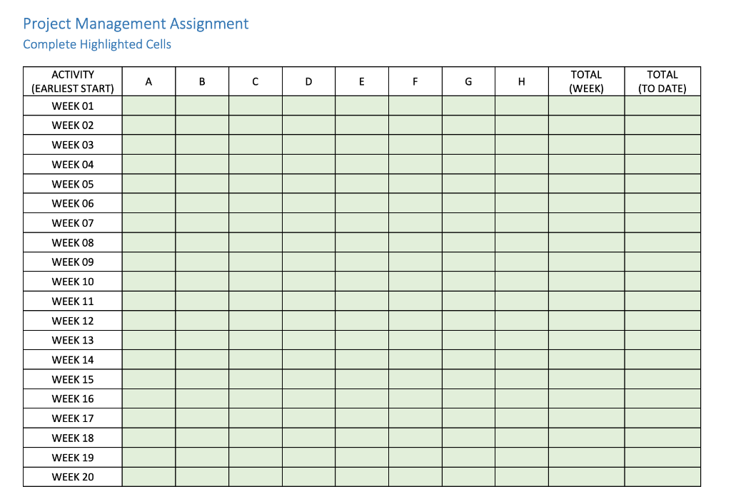 Project Management Assignment Complete