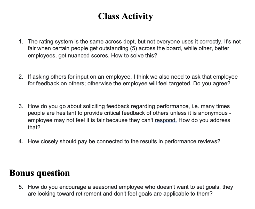 Class Activity 1. The rating system is the same