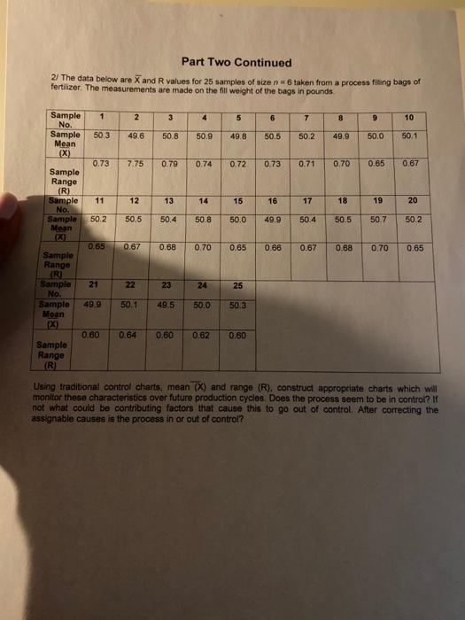 can this be worked out in excel please Part Two