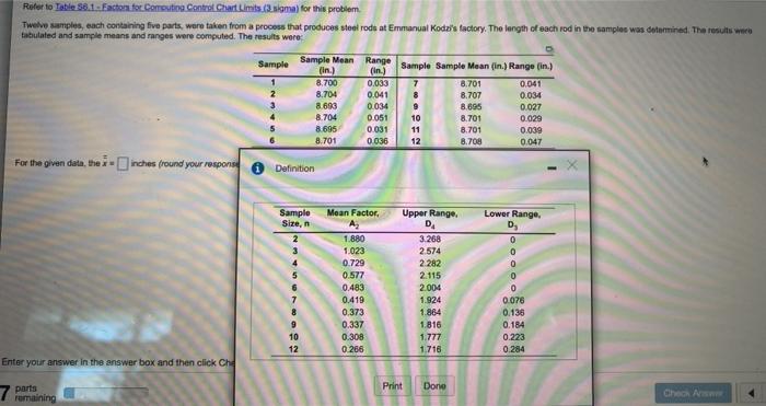 Refer to Table 56.1..Factor for Computing Control