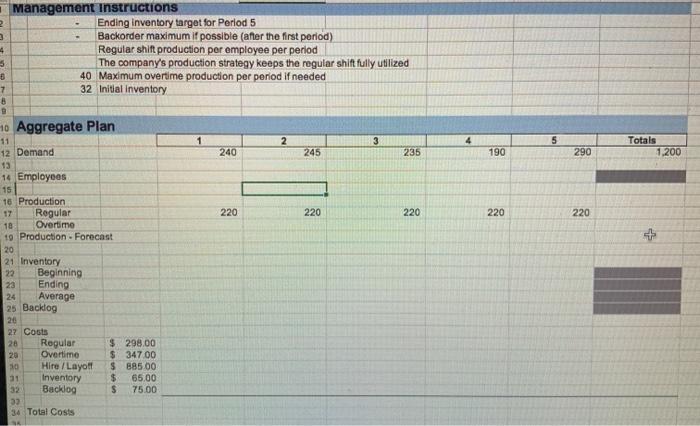 Download HW 7 (Excel download) and perform the