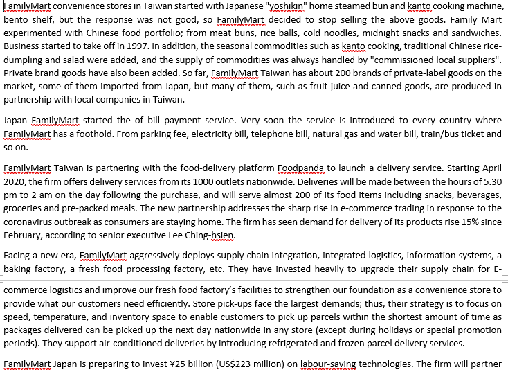 Family Mart muscles into the convenience store