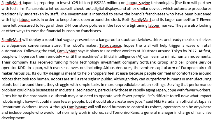 Family Mart muscles into the convenience store
