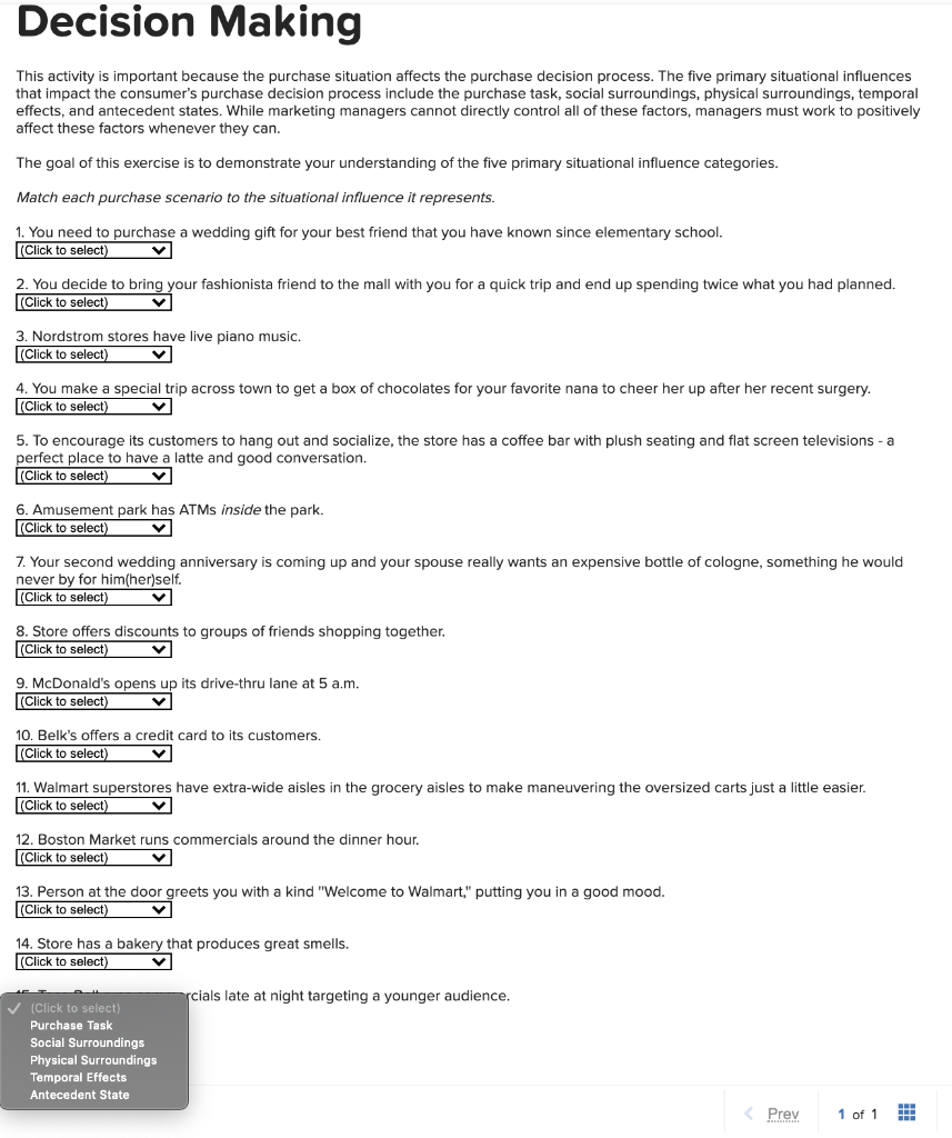 Decision Making This activity is important