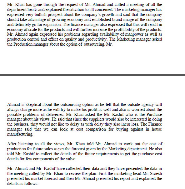 CASE STUDY OPERATIONS MANAGEMENT Case Study 1