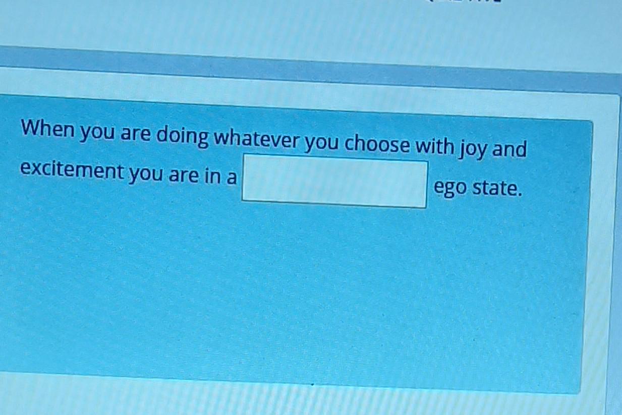 Write about a time that you applied strong