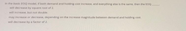 A company uses a level strategy for Aggregate