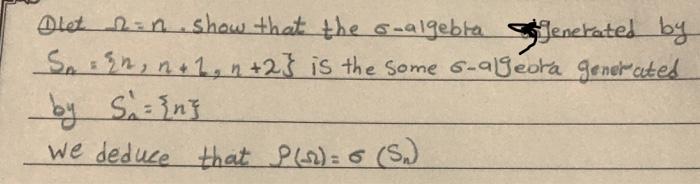 probability theory Dlet din show that the