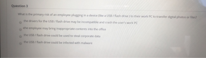 Moving to another question will save this