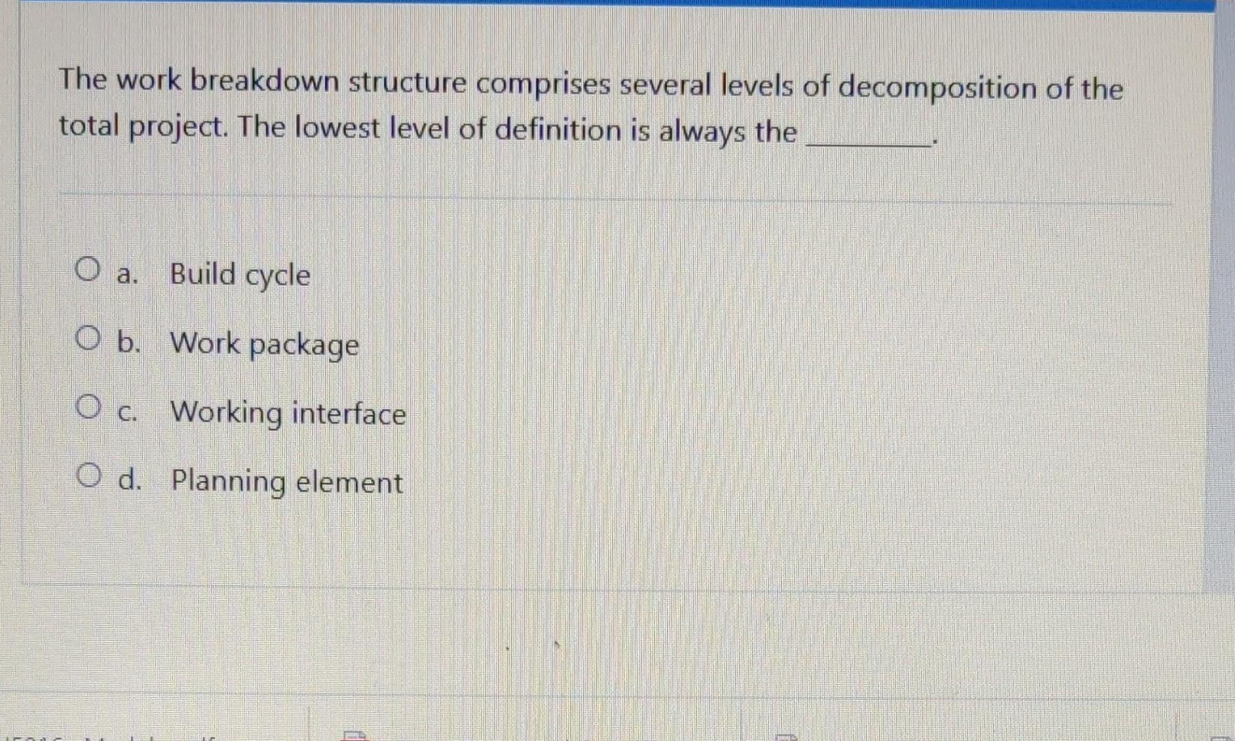 Which of the following is an input to the Create