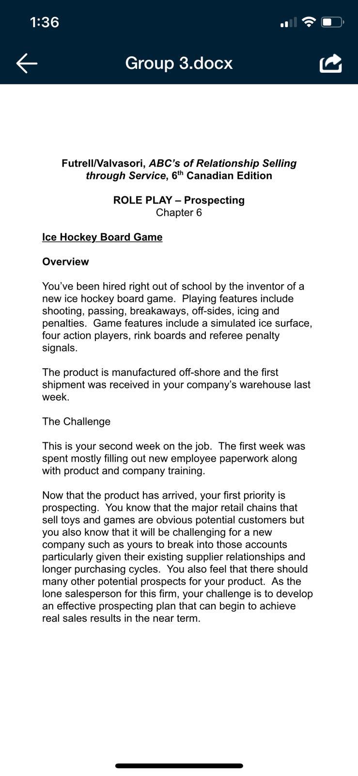 1:36 k Group 3.docx Futrell/Valvasori, ABC's of