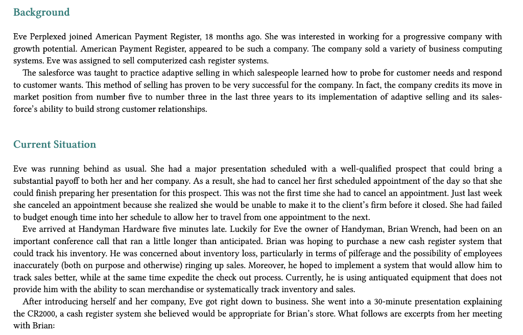 Eve Perplexed joined American Payment Register,