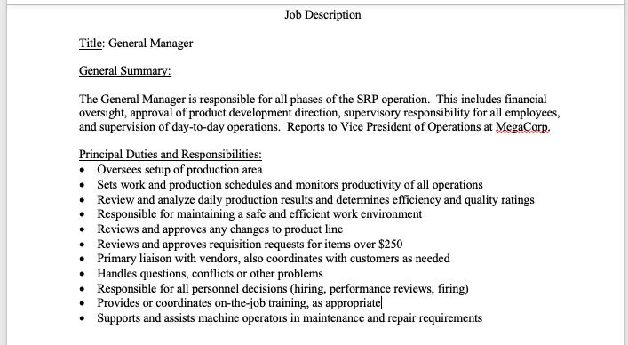 Background Specialized Racing Products (SRP) is a