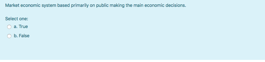 Market economic system based primarily on public