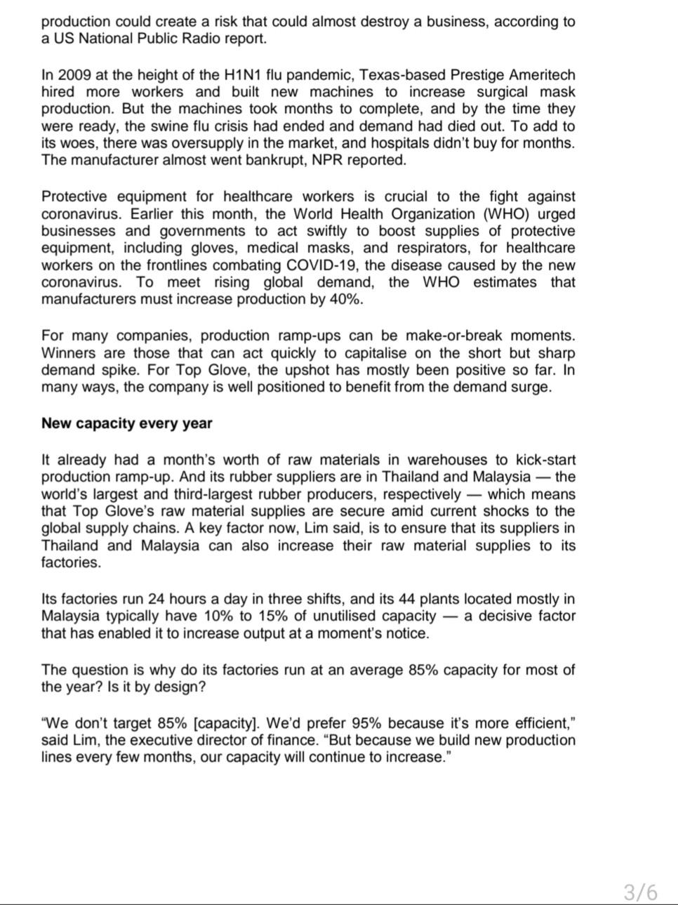 Explain why below could be a concern to the