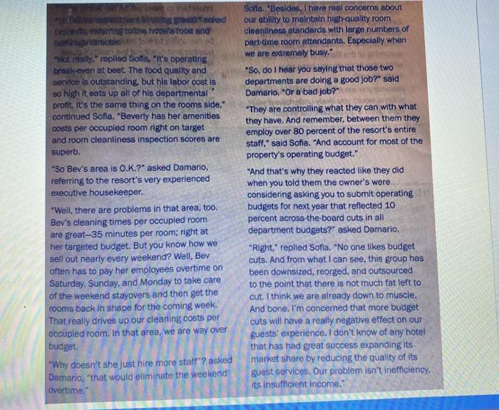 KEY CONCEPT CASE STUDY "So Damarlo, what do you