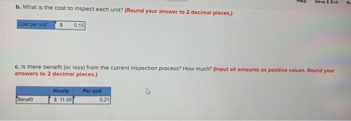 A company currently using an inspection process