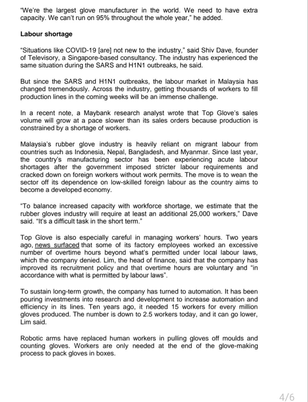 Explain why below could be a concern to the