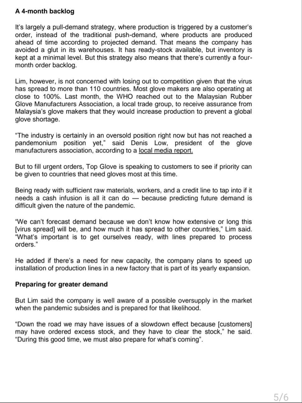 Explain why below could be a concern to the